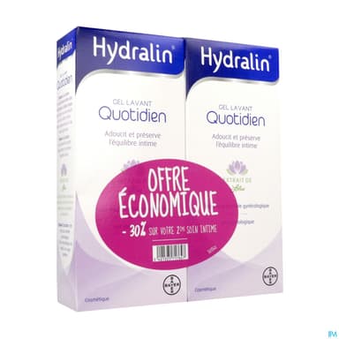 HYDRALIN QUOTIDIEN GEL LAV 400MLX2