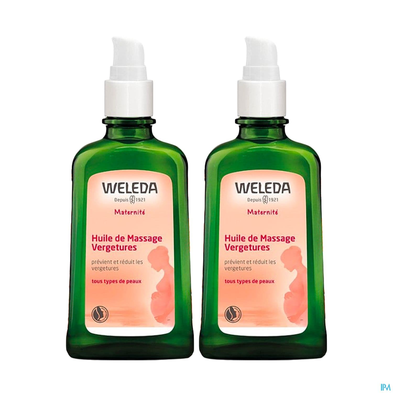 Weleda Huile De Massage Vergetures 150ml X2