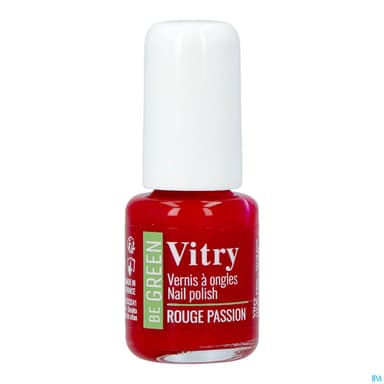 Vitry Be Green Vernis Ongles Rouge Passion 6ml