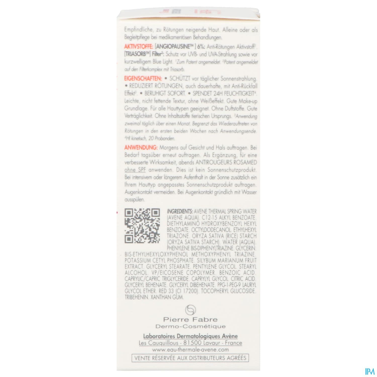 AVENE A/ROUGEUR ROSAMED SPF50 30ML