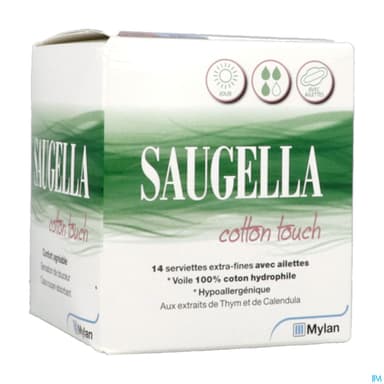 Saugella Cotton Touch Serviette Jour 14