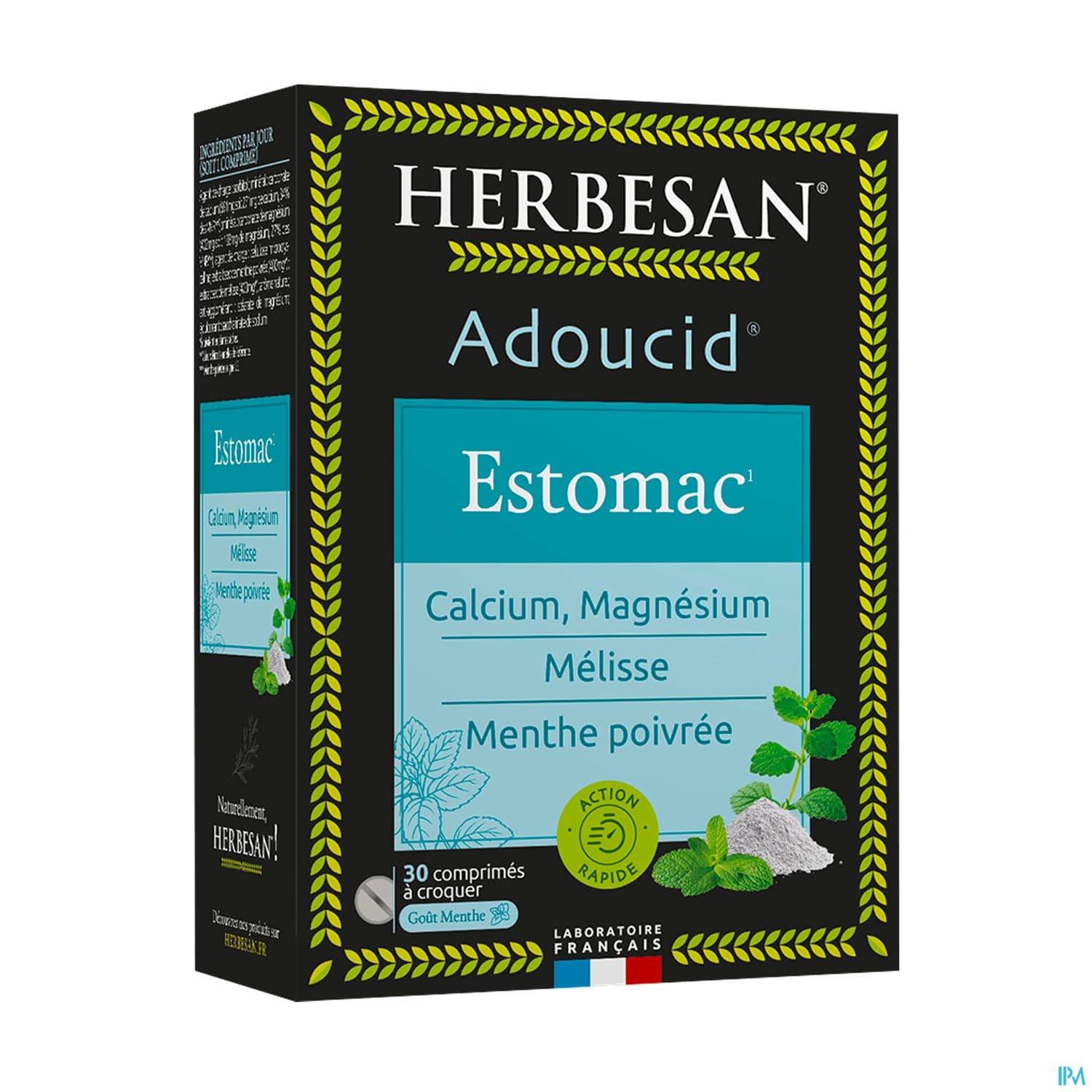 Herbesan Adoucid Estomac Menthe Comprime A Croquer 30
