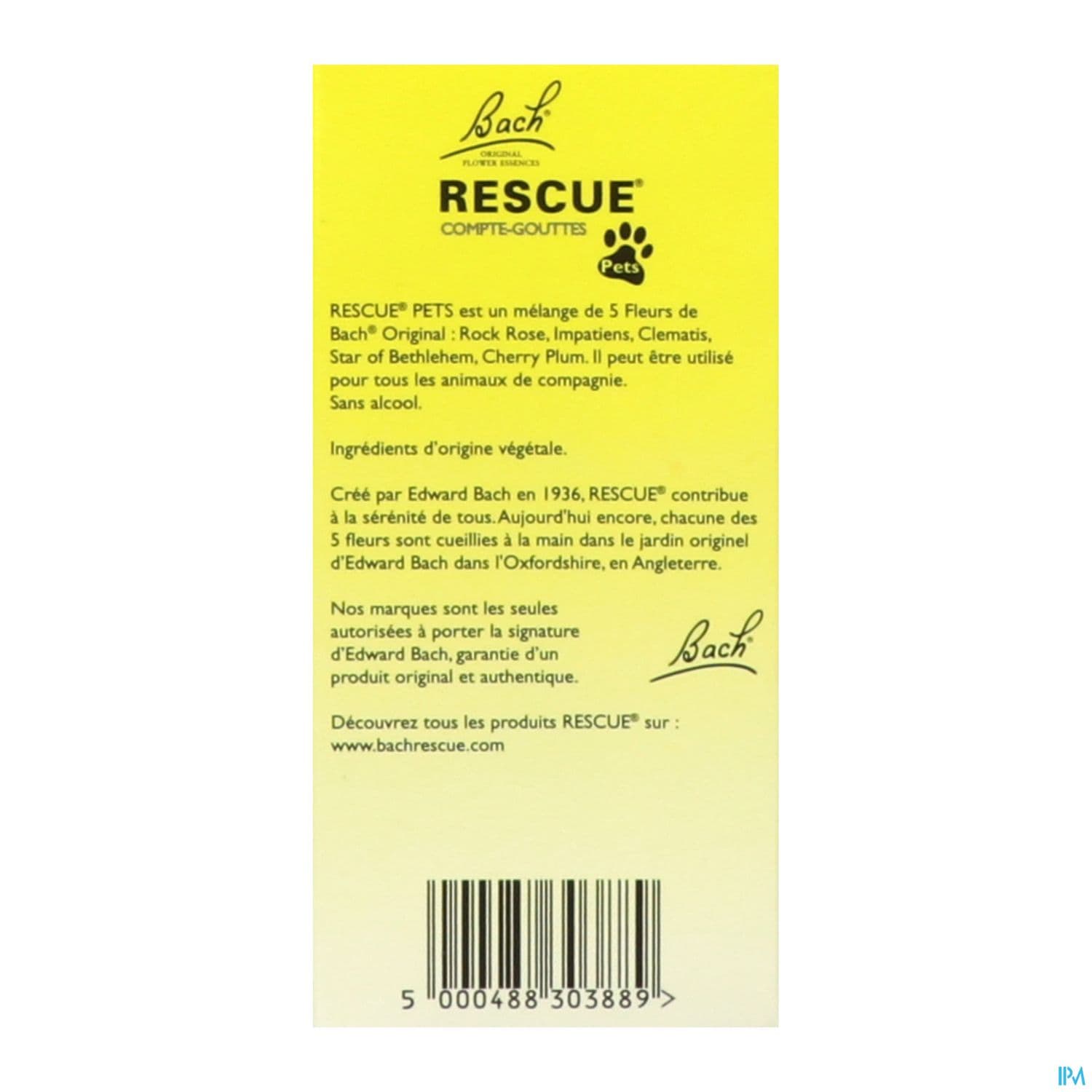 Rescue Bach Pets Compte Gouttes 20ml