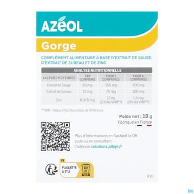 AZEOL CPR A SUCER MIEL/CITRON 30