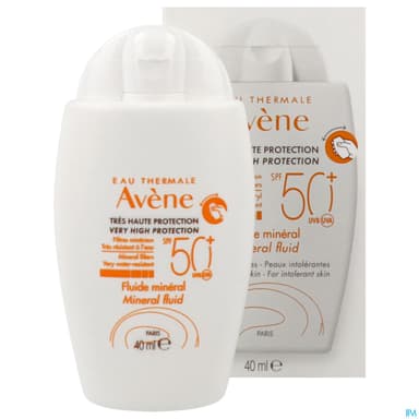 Eau Thermale Avene Solaire Fluide Mineral Spf50+ 40ml