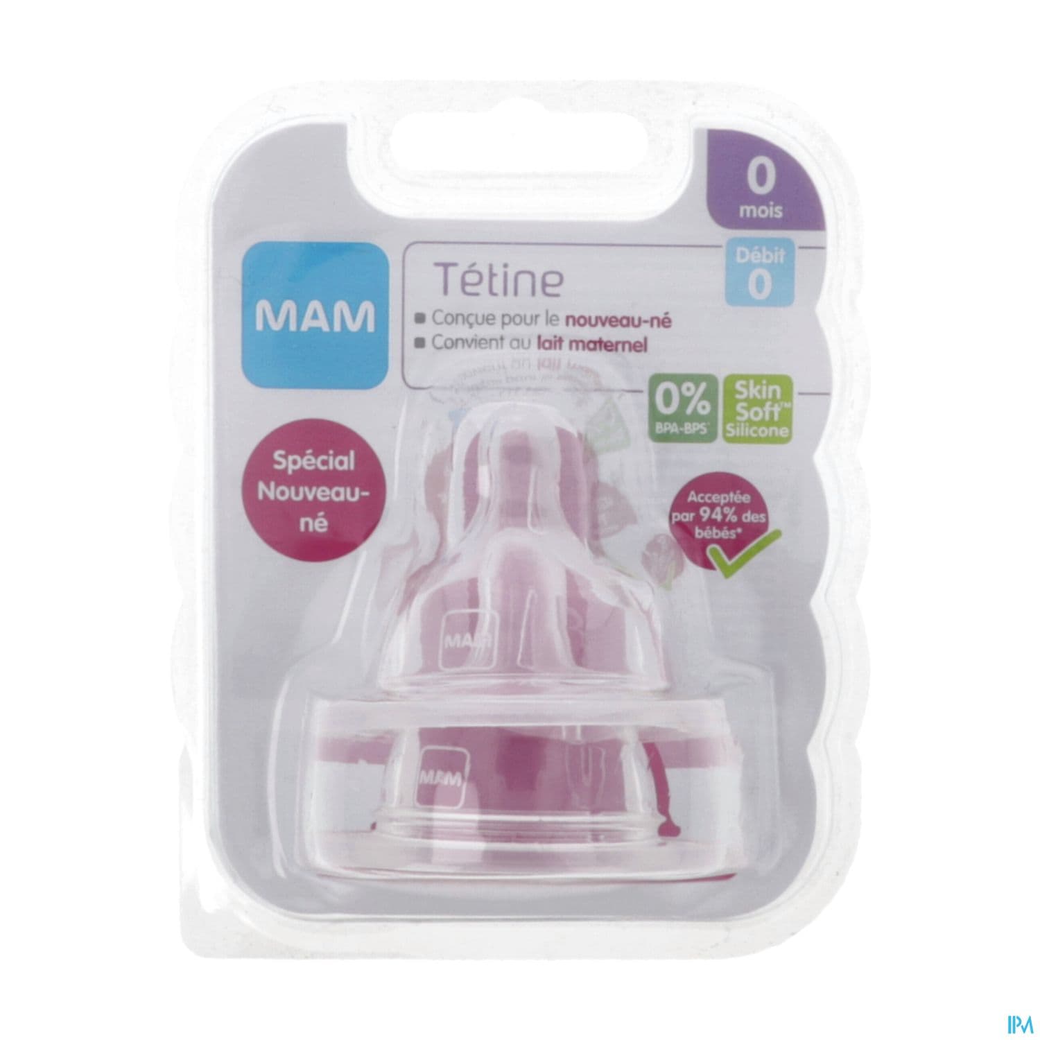 TETINE MAM SILK DEBIT 0 SILIC X2