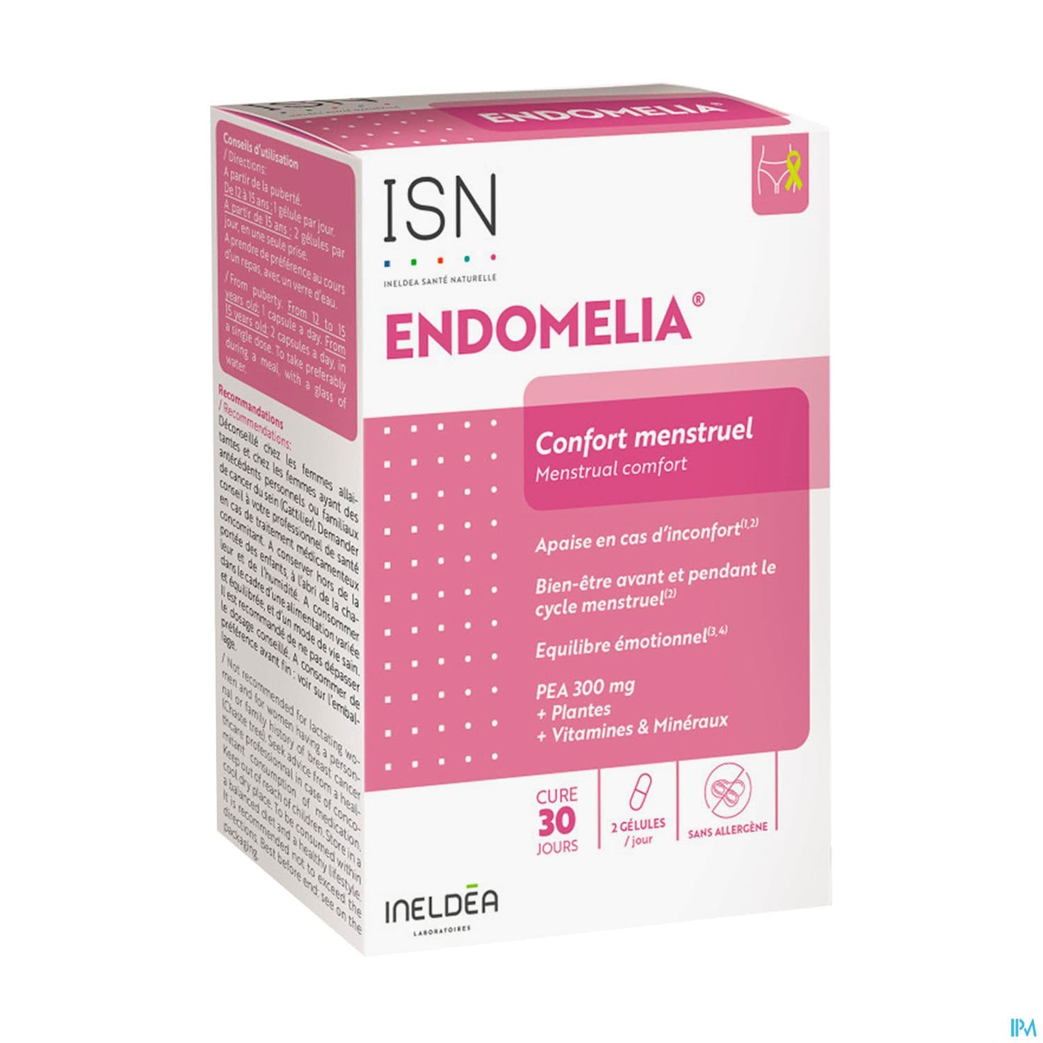 Ineldea Isn Endomelia Confort Menstruel Gelule 60