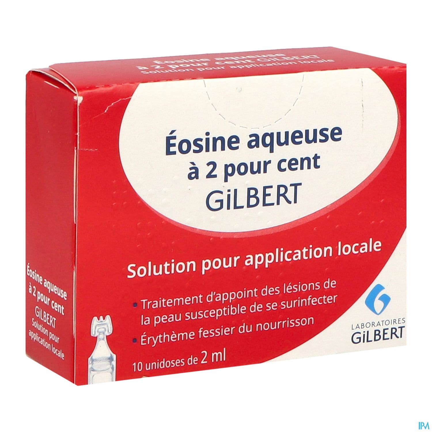 EOSINE AQUEUSE 2% GILBERT 2ML 10
