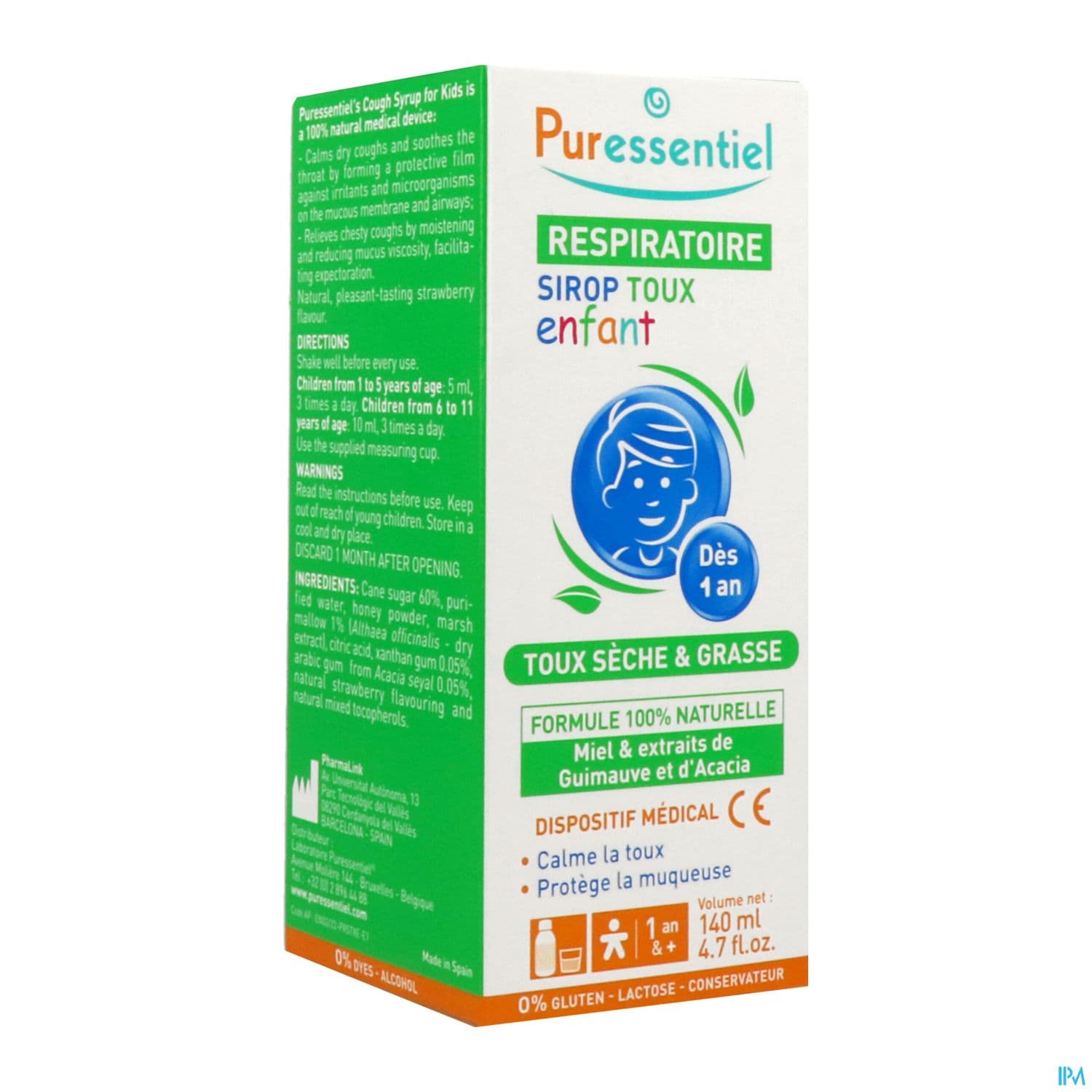 PURESSENTIEL RESP SIROP TOUX ENF