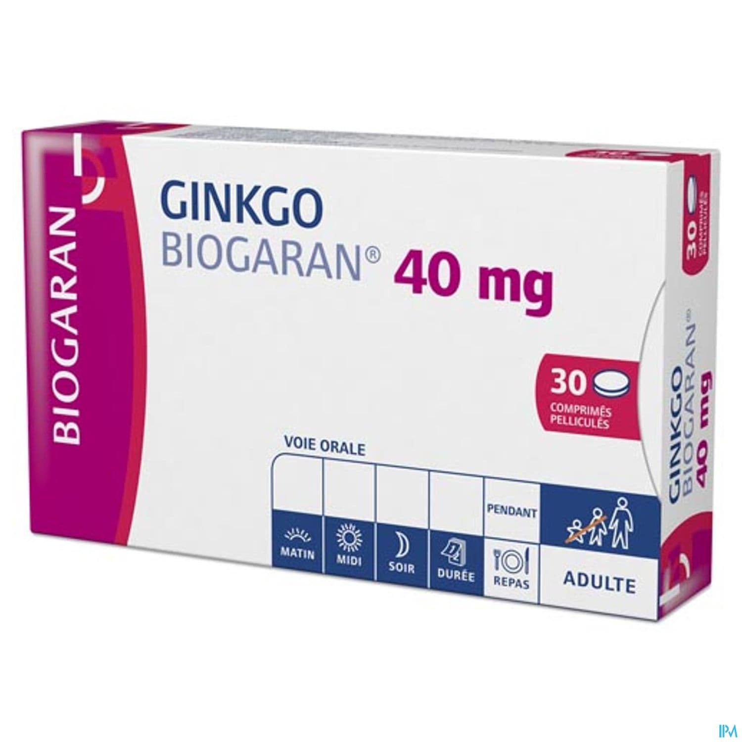 GINKGO 40MG BIOGARAN CPR 30