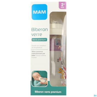 BIB MAM VER 1AGE DEB/2 BLANC 260ML