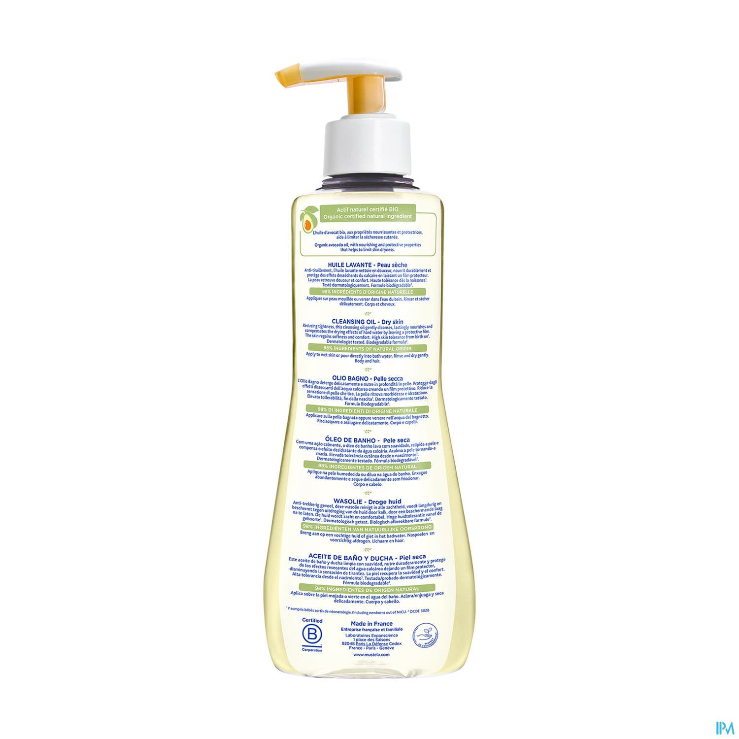 MUSTELA BB HLE LAVANTE PS 500ML