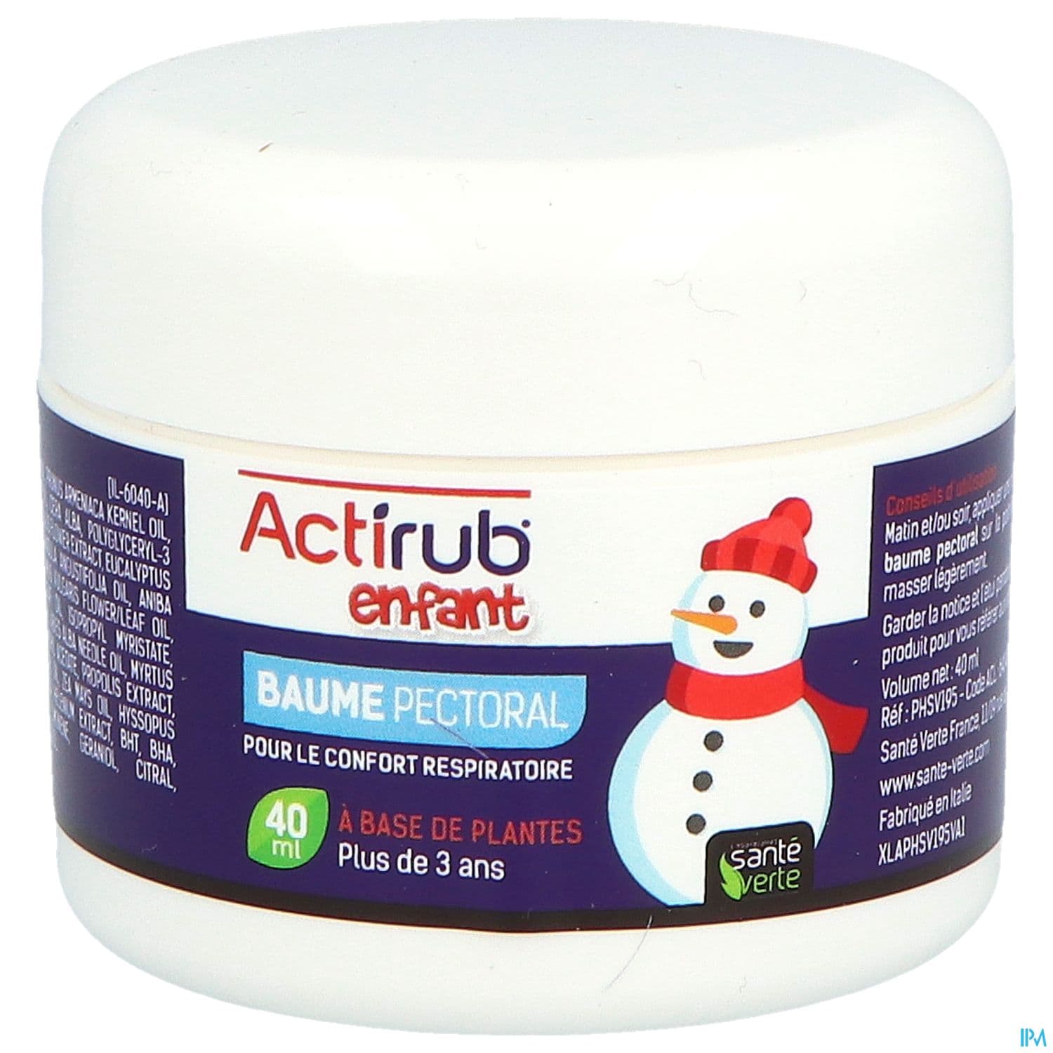 ACTIRUB SANTE VERTE BAUM PECT 40ML