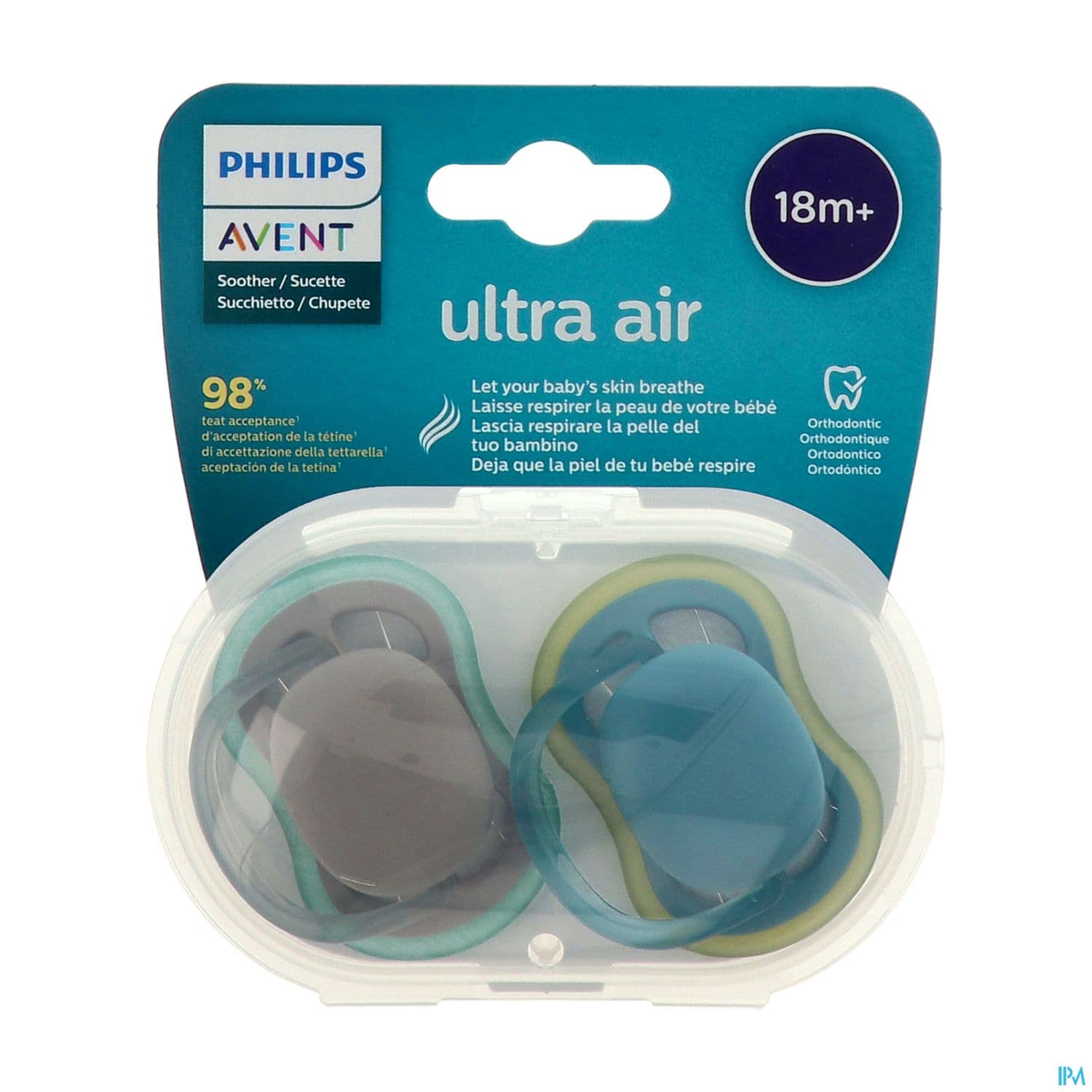 Avent Sucette Ultra Air Mixte Neutre +18mois