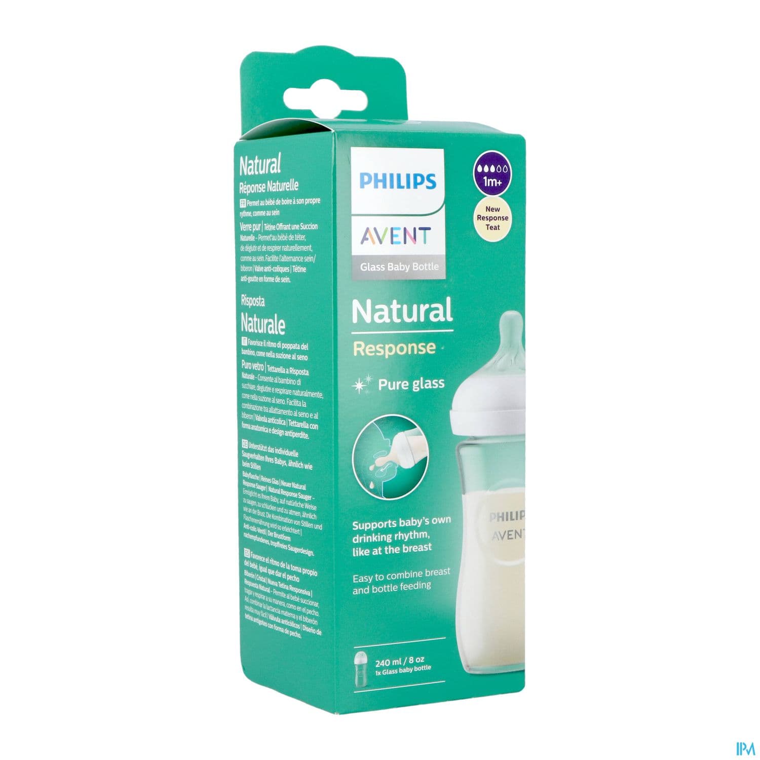 BIB AVENT NAT RESPONSE VERRE 240ML