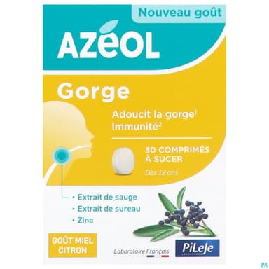 AZEOL CPR A SUCER MIEL/CITRON 30