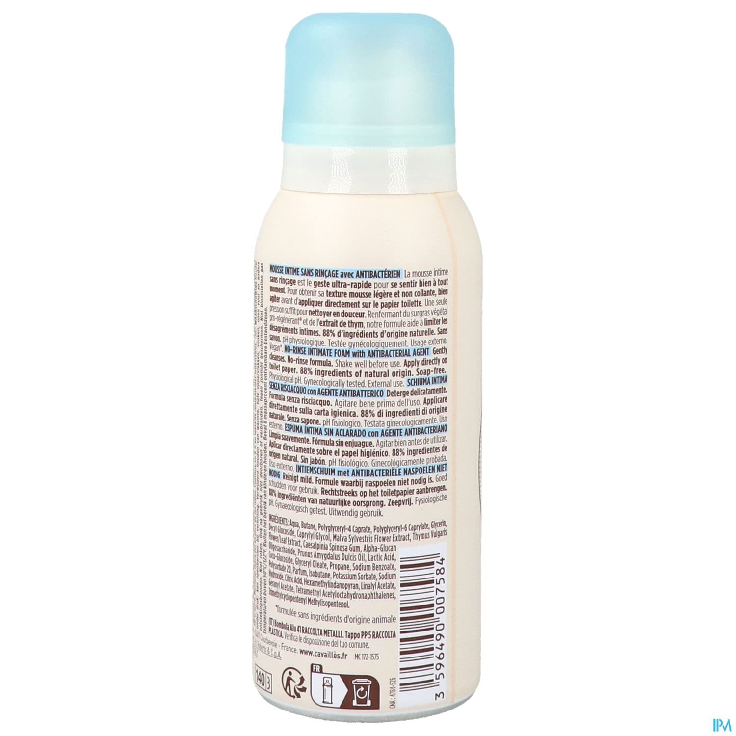 CAVAILLES MOUSSE INT A/BACT 100ML