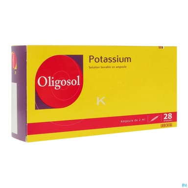 Oligosol Potassium Solution Buvable Ampoule 2ml 28