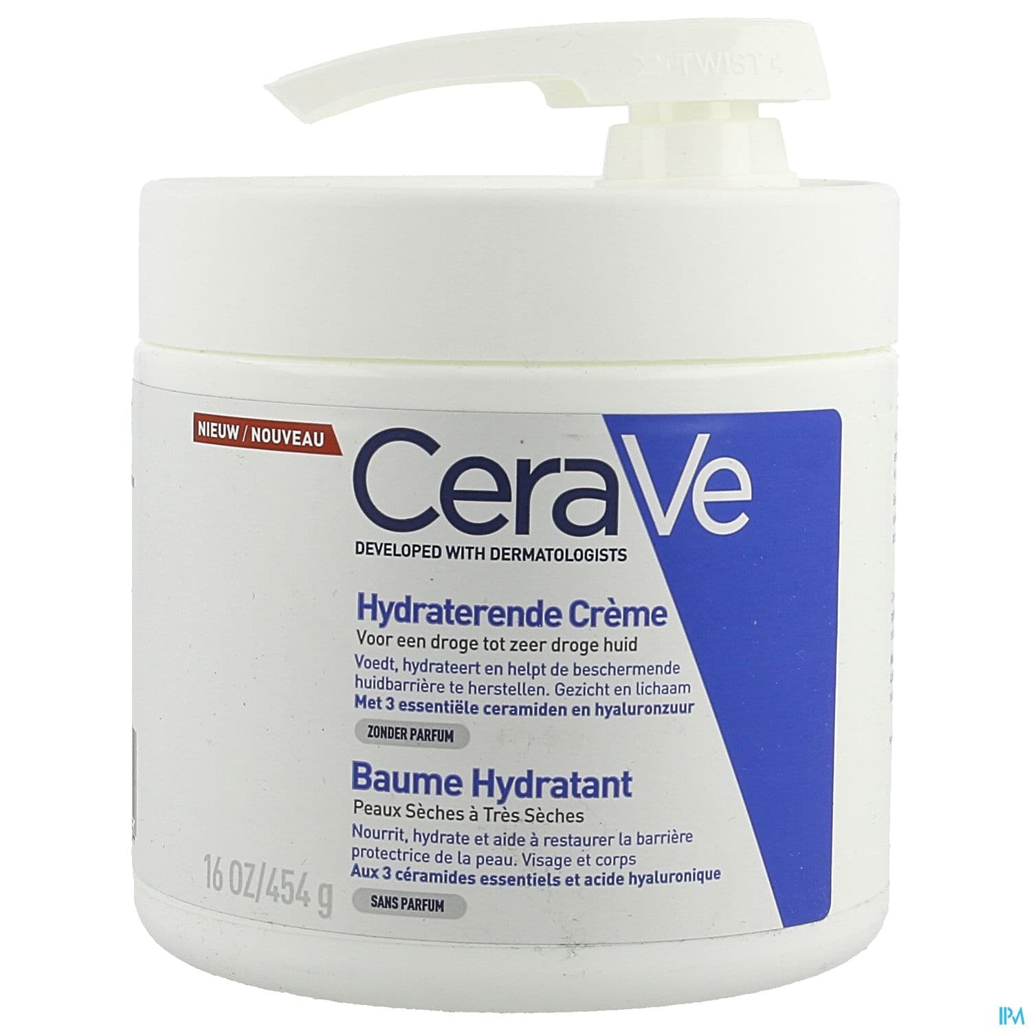 CERAVE BAUME HYDRA POT POMPE 454G