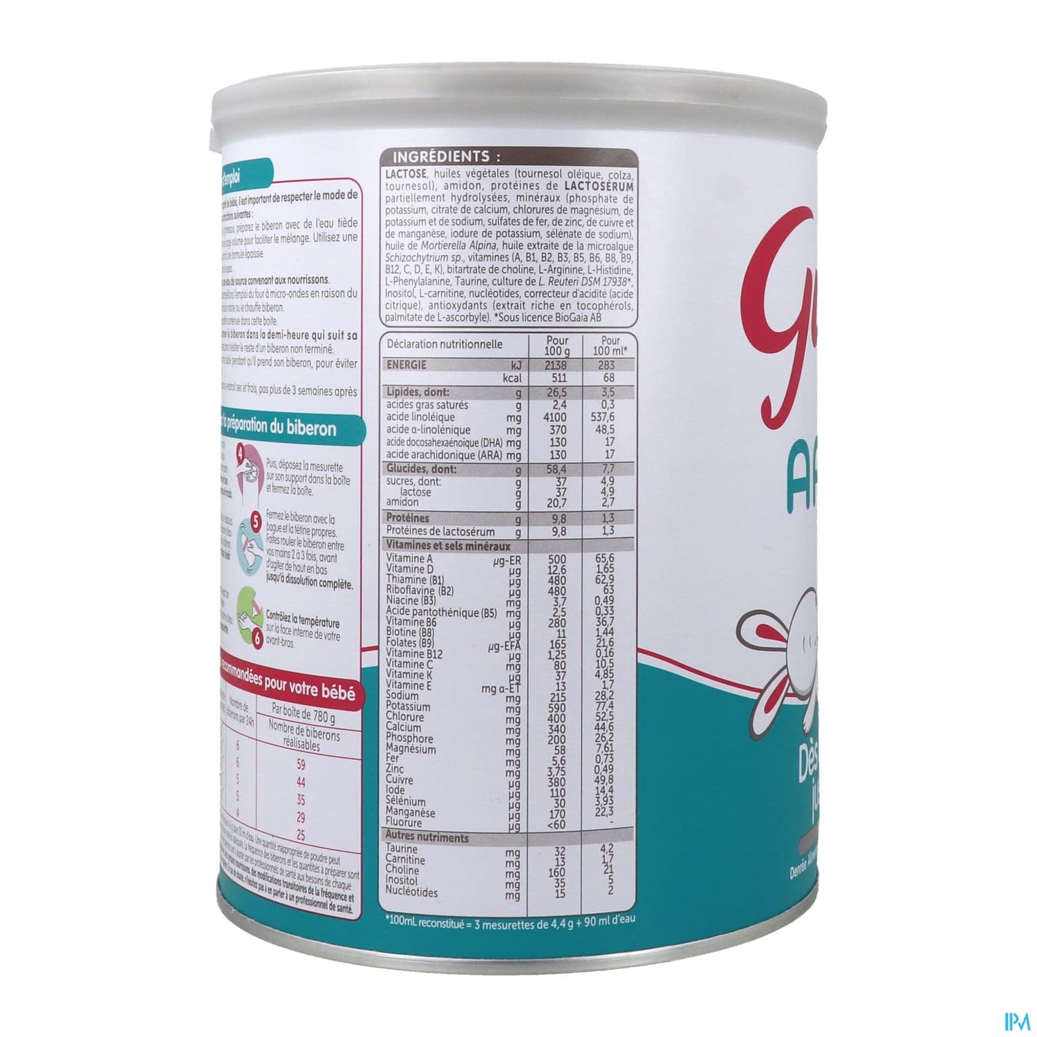 GUIGOZ EXPERT LAIT AR1 PDR 780G