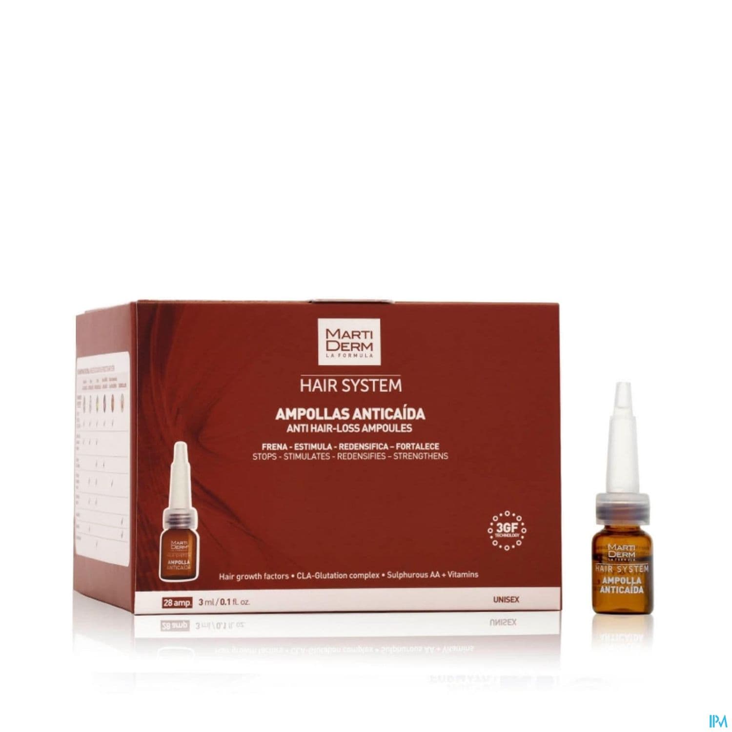 Martiderm Hair System Antichute Ampoule 3ml 28 — Pharmacie du Soleil Elsie Santé