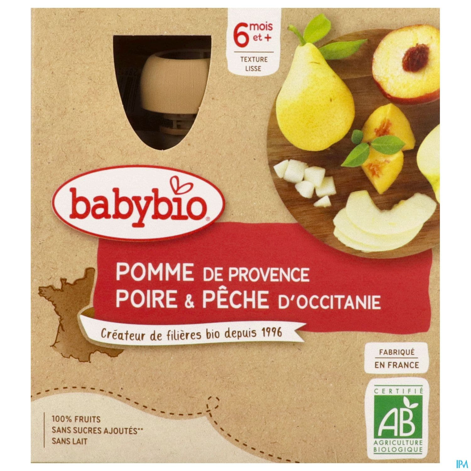 BABYBIO GOURD POM/POIR/PEC4X90