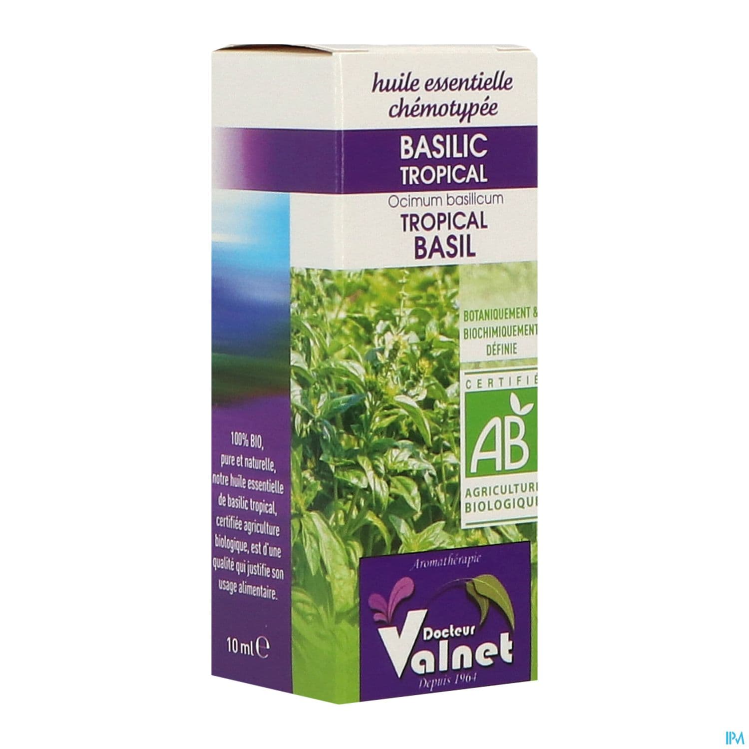 Valnet Huile Essentielle Basilic Bio 10ml