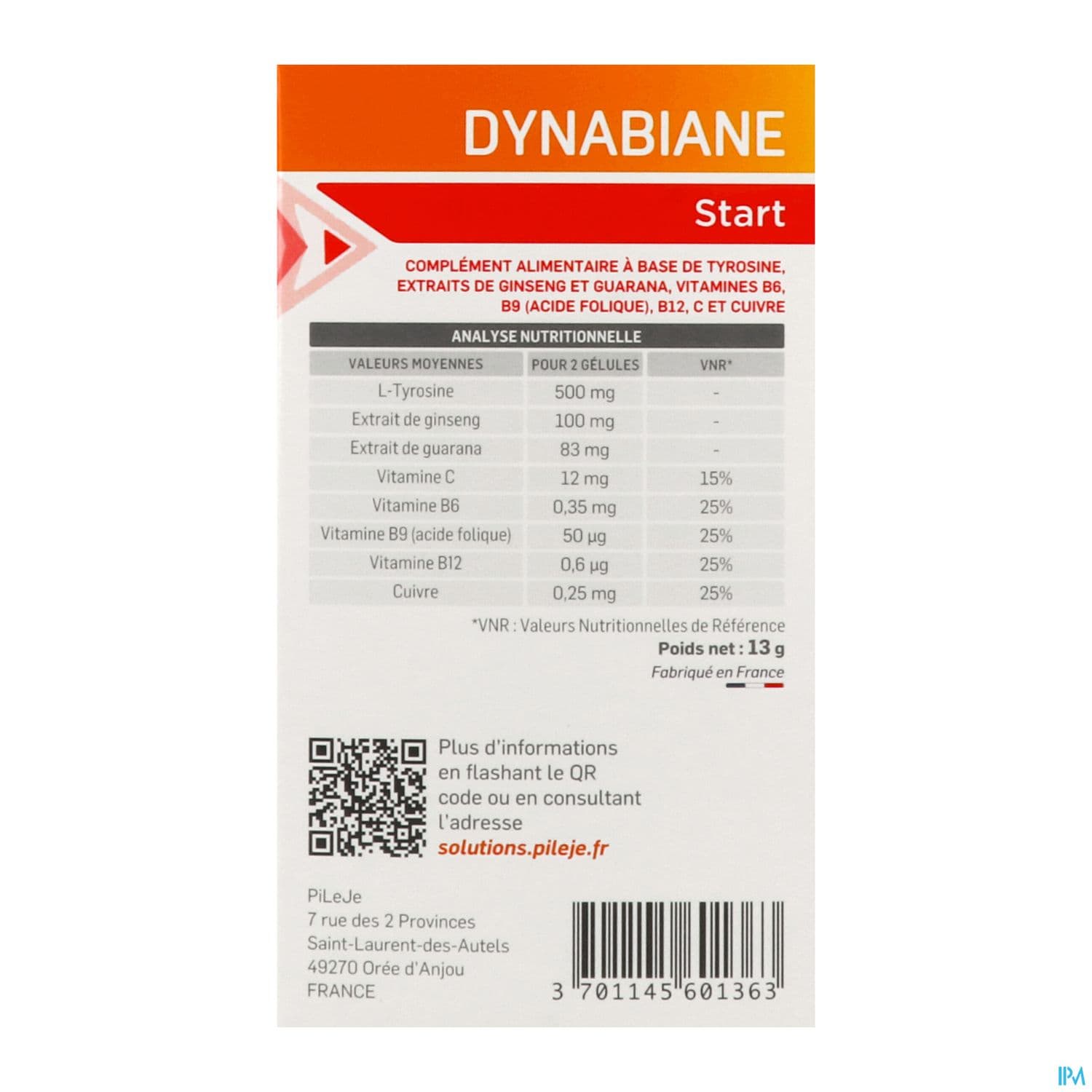 DYNABIANE START GELULE 30