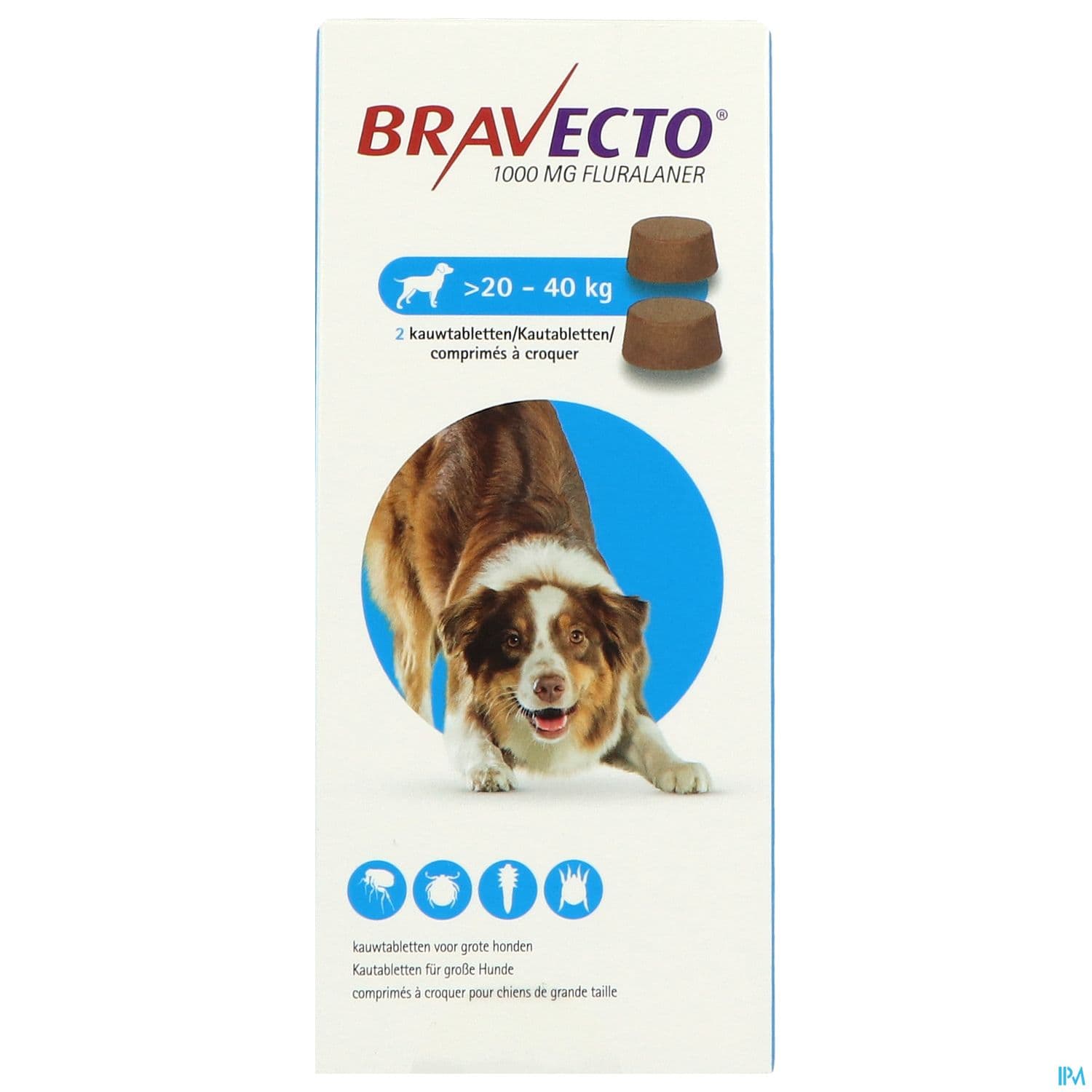BRAVECTO CHIEN 20KG-40KG CPR 2