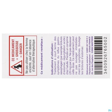 PANTOPRAZOLE 20MG ZF CPR 7