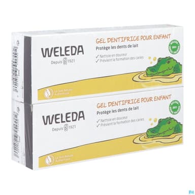 WELEDA DENTIFRICE GEL ENFANT DUO