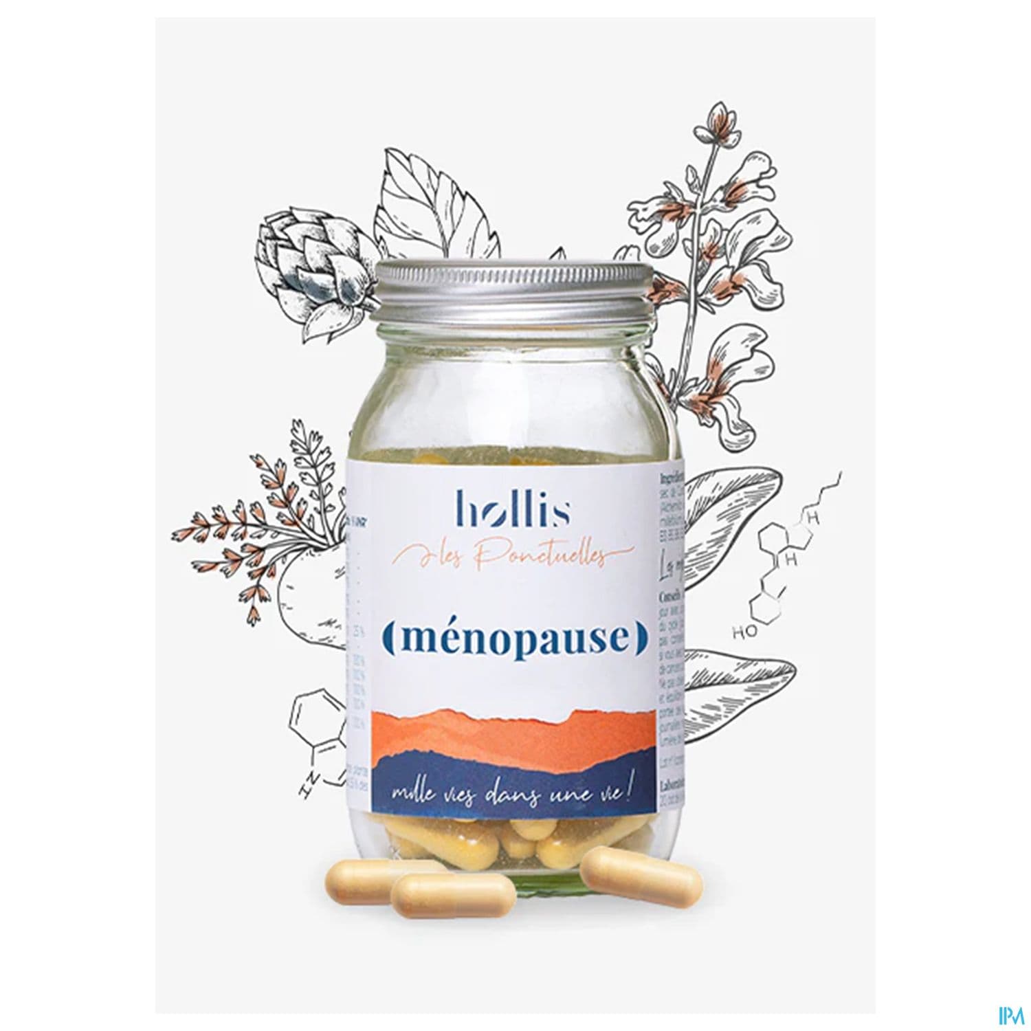 Hollis Les Ponctuelles Menopause Gelule 90