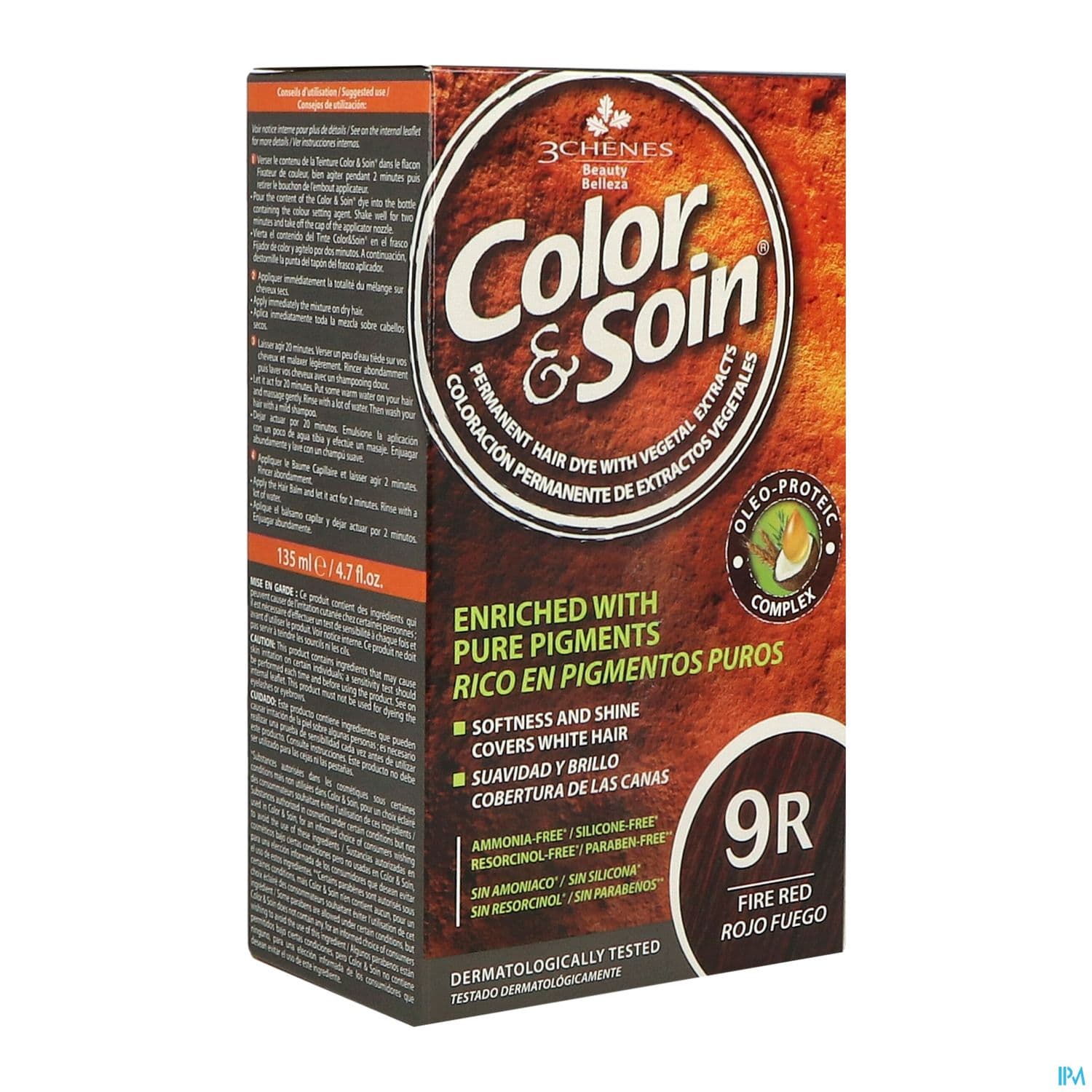 3 CHENES COLOR/SOIN RGE FEU 9R