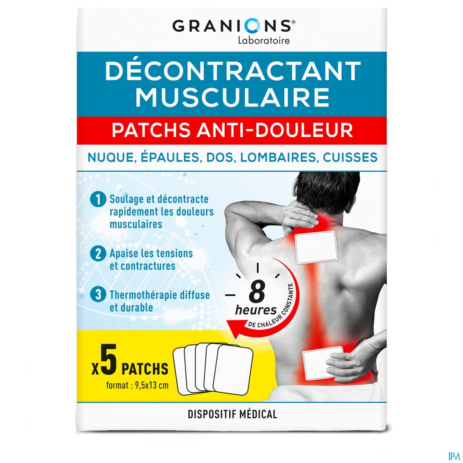 GRANIONS PATCH A/DOULEUR DM SACH 5