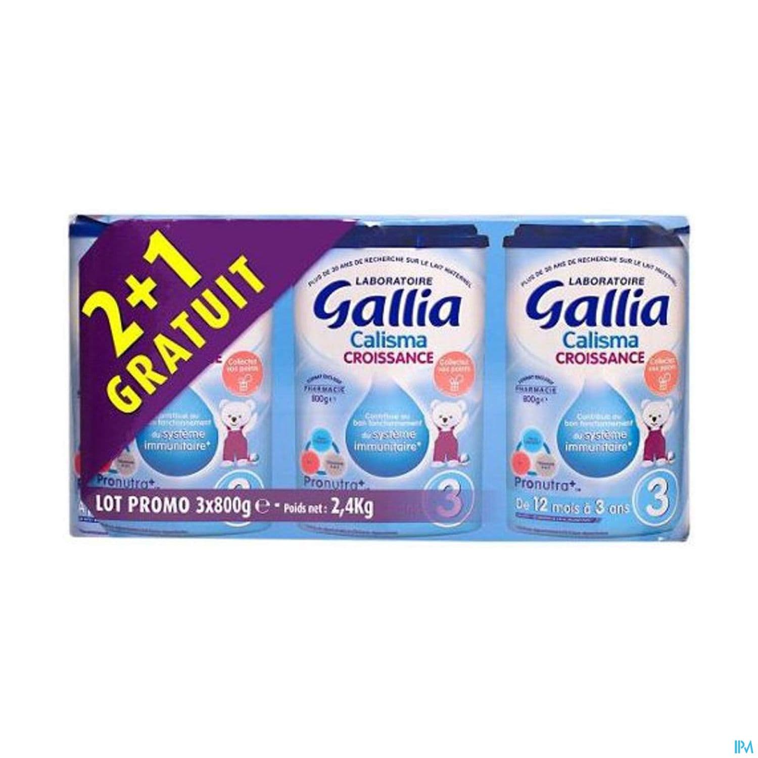 Gallia Croissance Pronutra+ Poudre 800g X3