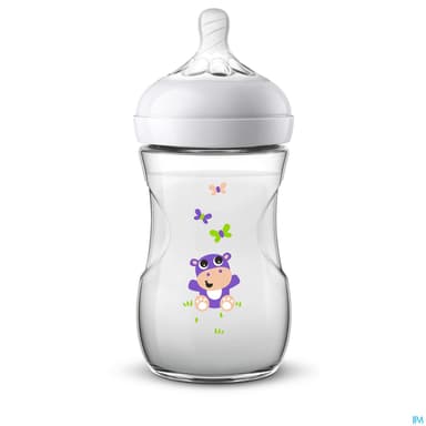 Avent Biberon Natural 2.0 Hippopotame 260ml Scf070/22