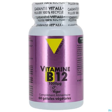 Vit All+ Vitamine B12 1000mcg Gelule 60