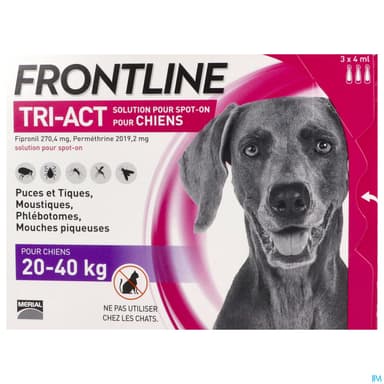 FRONTLINE TRI ACT CHIEN L PIPET 3