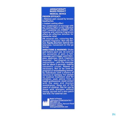 Puressentiel Roller Maux De Tete Migra Pure Aux 9he 10ml