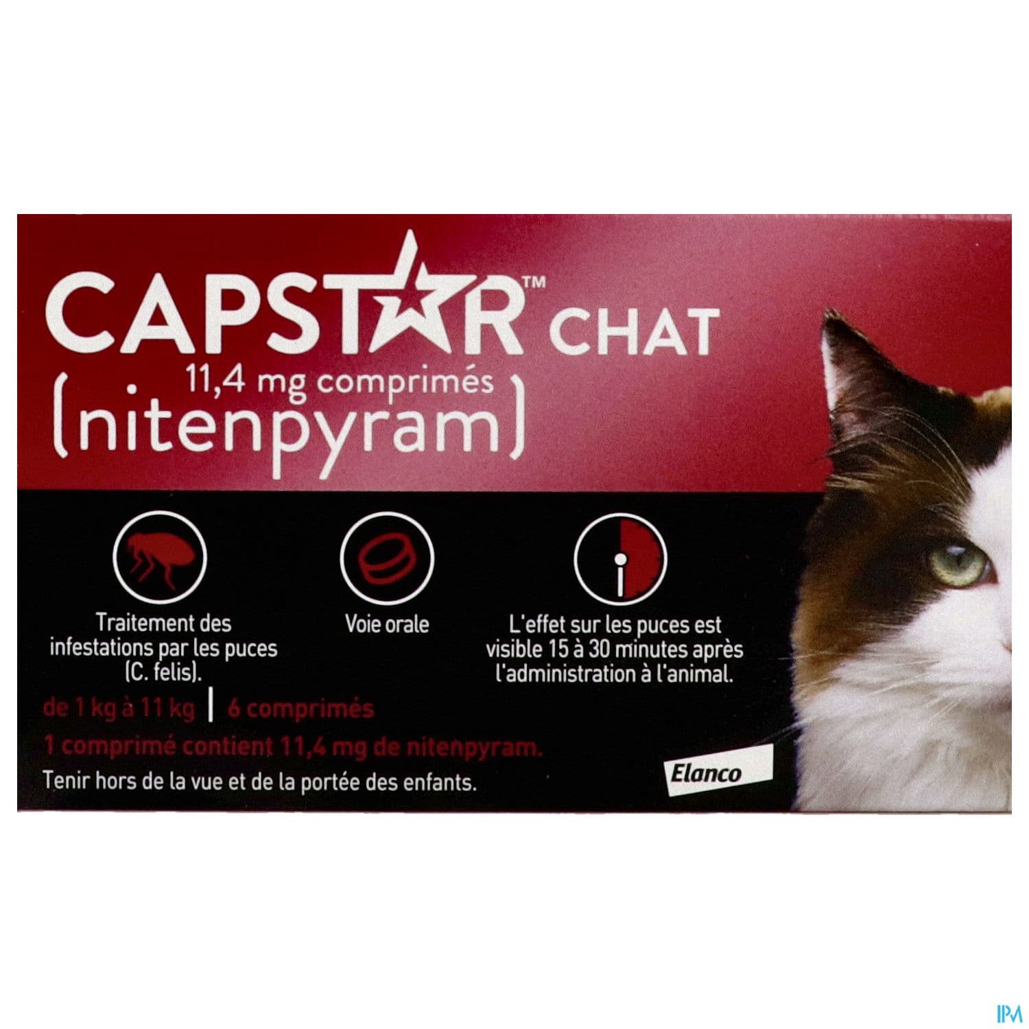 CAPSTAR CHAT 11,4MG CPR 6