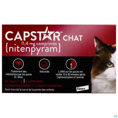 CAPSTAR CHAT 11,4MG CPR 6