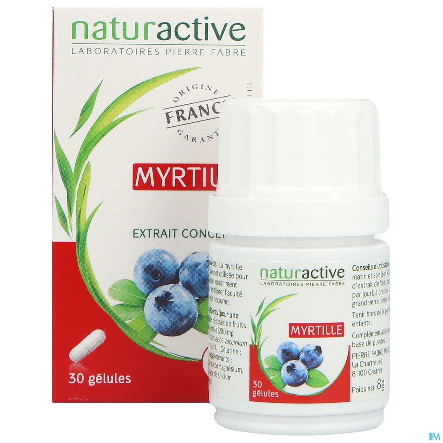 NATURACTIVE MYRTILLE GELUL 30