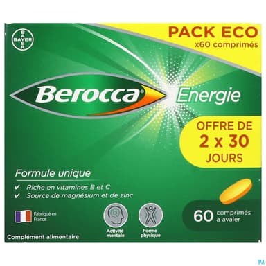 BEROCCA ENERGIE CPR PELLICULE 60