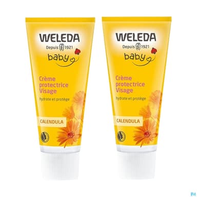 Weleda Bebe Creme Protectrice Visage 50ml X2