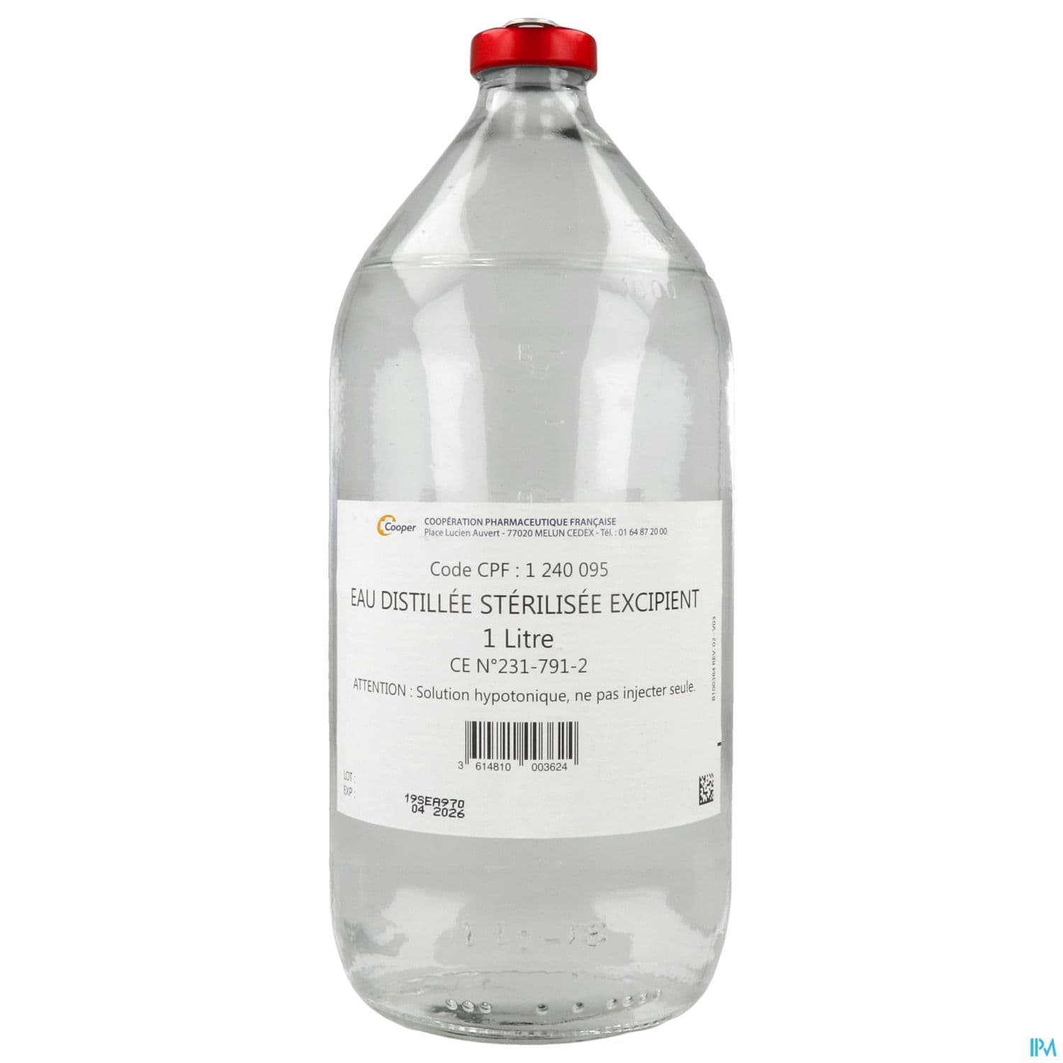 Cooper Eau Distillee 1l
