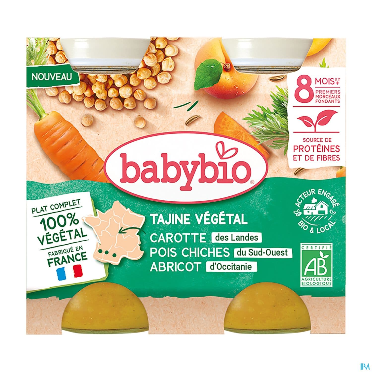 Babybio Tajine De Legumes 200g X2