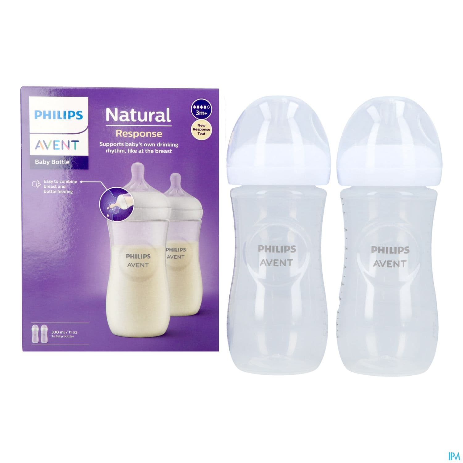 BIB AVENT NAT RESPONSE 330MLX2