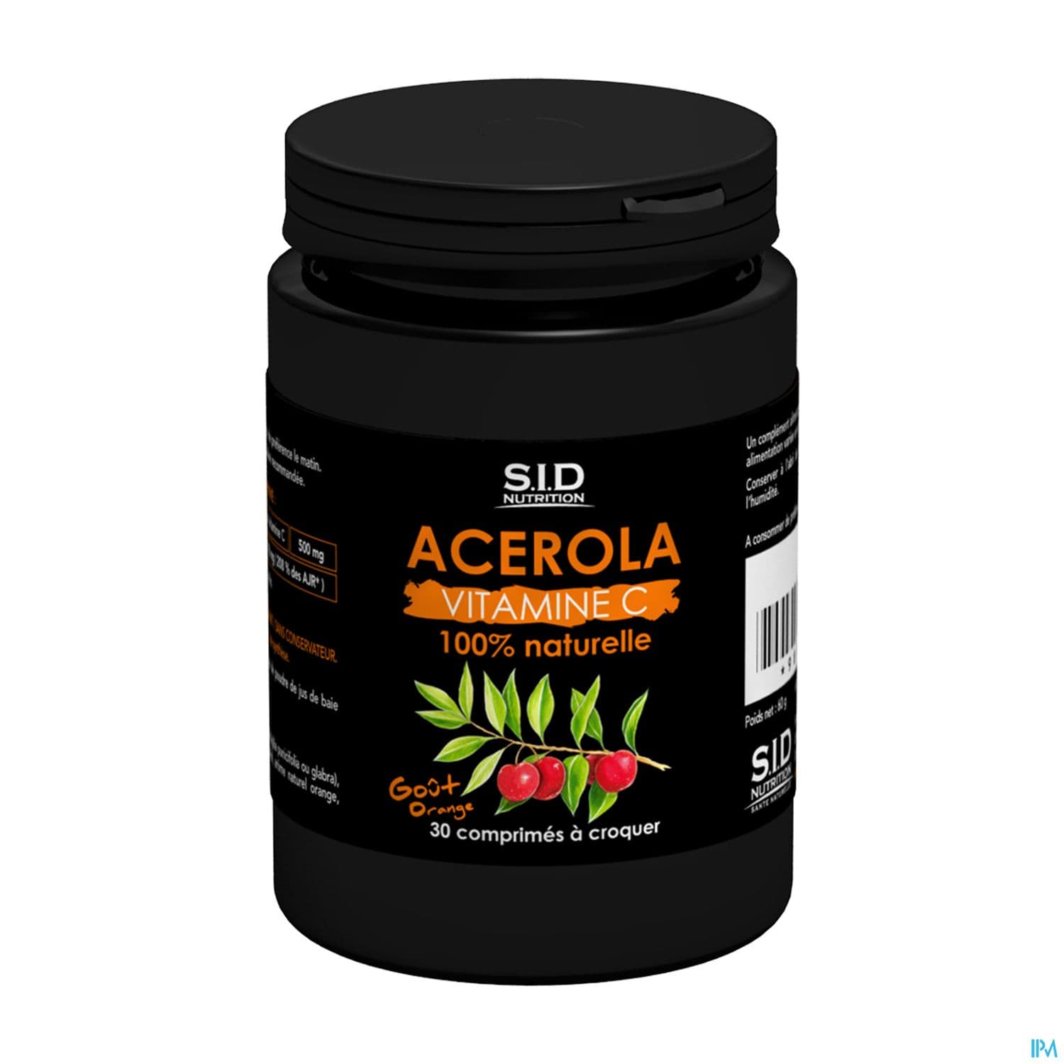 Sid Nutrition Acerola Vitamine C Comprime A Croquer 30
