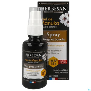 Herbesan Spray Gorge Miel De Manuka Iaa10+ 25ml