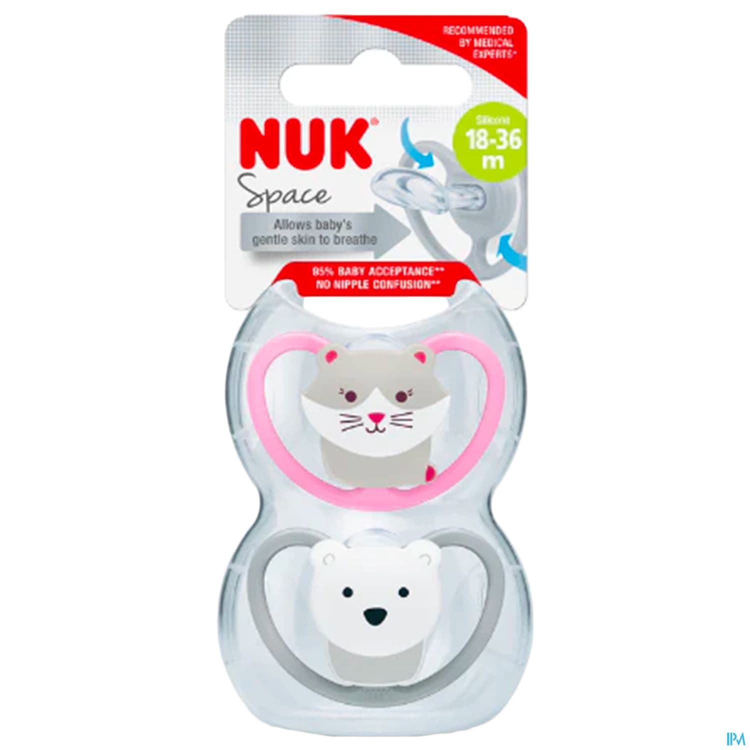Nuk Sucette Silicone Space 18/36m Garcon X2